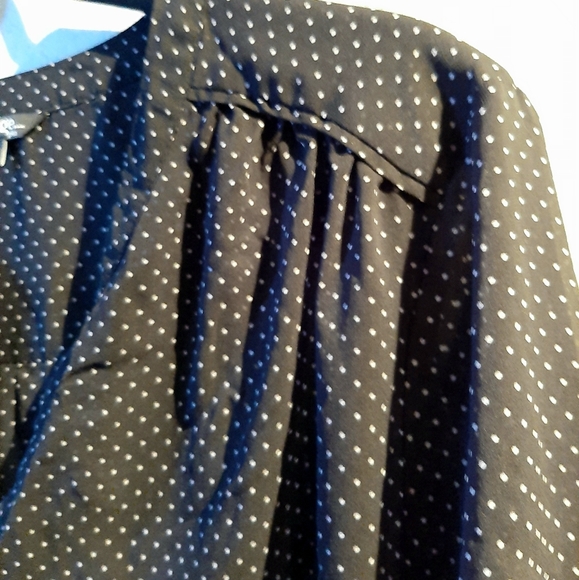 Oversized, Sheer polka dot blouse - Picture 4 of 7